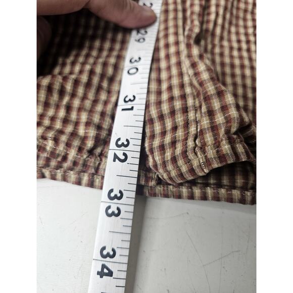 Columbia Mens X-Large Brown Nylon Long Sleeve Chest Pocket Hike Fish - Picture 11 of 13